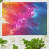Regenboogkleurstof Stropdas-kleurstof Theedoek (Gevouwen)