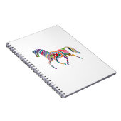 Regenboogkleurstrips Notitieboek (Rechterzijde)