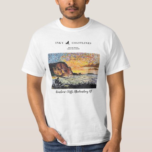 regenboogkliffen t-shirt (Voorkant)