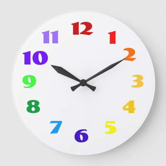 regenboogklok grote klok (Voorkant)