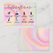 Regenboogknippert naslagillustraties marmer visitekaartje (Voorkant / Achterkant)