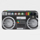 regenboogknoppen boombox ghetto master Case-Mate iPhone case (Achterkant (horizontaal))