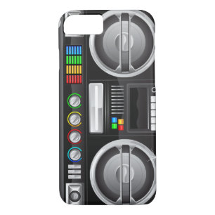 regenboogknoppen boombox ghetto master 	iPhone 8/7 hoesje