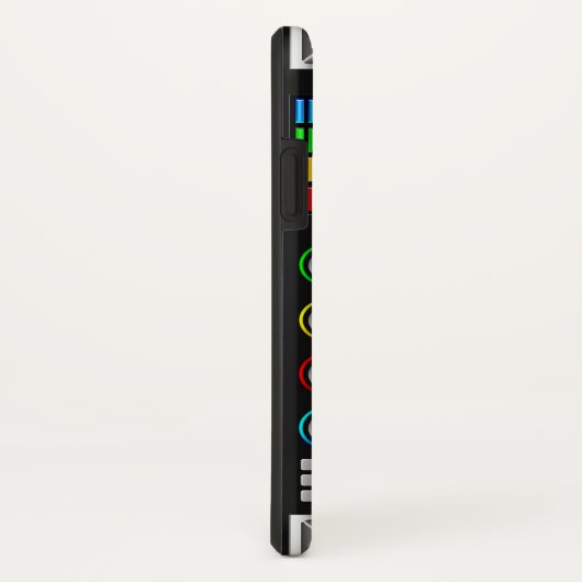 regenboogknoppen boombox ghetto master Case-Mate iPhone case (Achterkant / rechts)