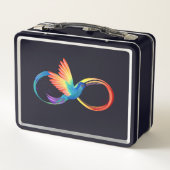 Regenboogkolibrie met oneindigheidssymbool (Achterkant)