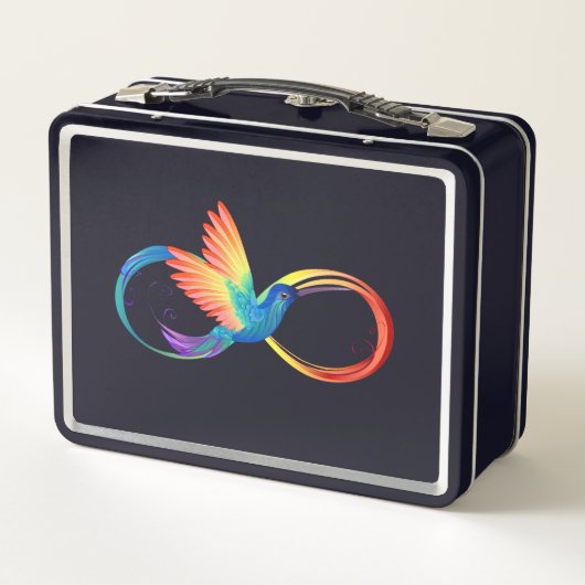 Regenboogkolibrie met oneindigheidssymbool (Achterkant)