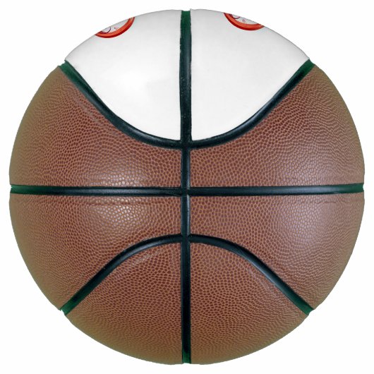 Regenboogkolibrie met oneindigheidssymbool basketbal (Rechts)