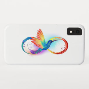 Regenboogkolibrie met oneindigheidssymbool Case-Mate iPhone case
