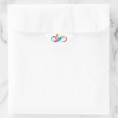 Regenboogkolibrie met oneindigheidssymbool ster sticker (Tas)