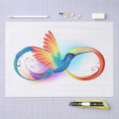Regenboogkolibrie met oneindigheidssymbool tissuepapier (Craft)