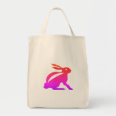 Regenboogkonijn logo tote bag (Voorkant)