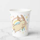 Regenboogkonijn Papieren Bekers (Achterkant)