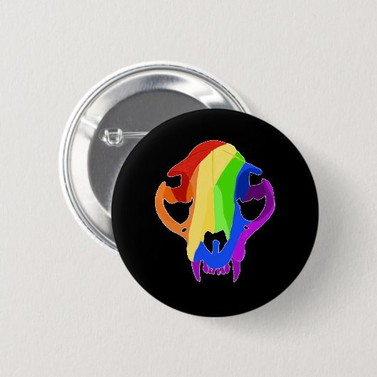 Regenboogkop Ronde Button 5,7 Cm (Voorkant /achterkant)