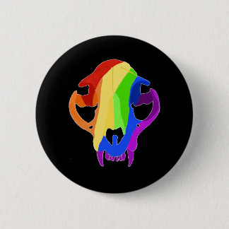 Regenboogkop Ronde Button 5,7 Cm