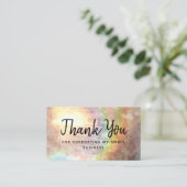 Regenboogkorting Hartelijk dank voor uw steun voor Visitekaartje (Staand voorkant)