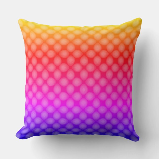 Regenboogkralen Kussen (Voorkant)