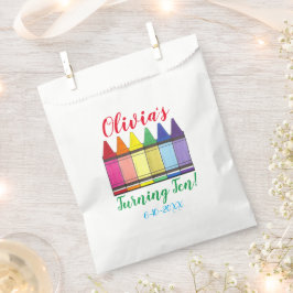 Regenboogkrayons Artistist Kunstenfeest van het ki Bedankzakje