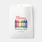 Regenboogkrayons Artistist Kunstenfeest van het ki Bedankzakje (Voorkant)