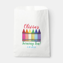 Regenboogkrayons Artistist Kunstenfeest van het ki Bedankzakje