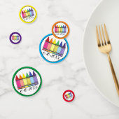 Regenboogkrayons Artistist Kunstenfeest van het ki Confetti (Groep)