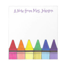 Regenboogkrayons een notitie van kunstleraar artie