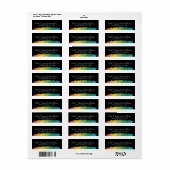 Regenboogkrijt. Etiket (Full Sheet)