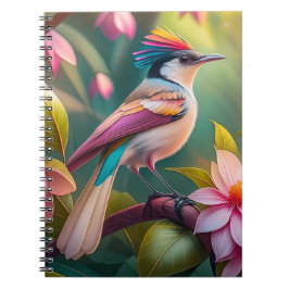 Regenboogkruin Jay Fantasie Vogel Notitieboek