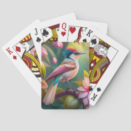Regenboogkruin Jay Fantasie Vogel Pokerkaarten