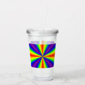 Regenboogkruis Acryl Drinkbeker (Achterkant)