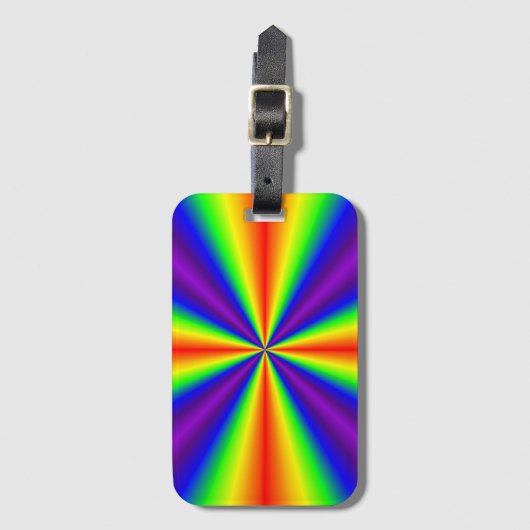 Regenboogkruis Bagagelabel (Voorkant (verticaal))