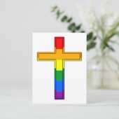 Regenboogkruis Briefkaart (Staand voorkant)