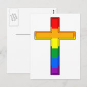 Regenboogkruis Briefkaart (Voorkant / Achterkant)