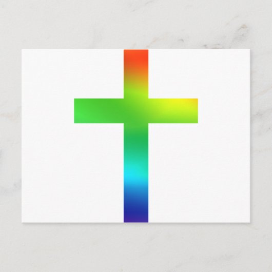 Regenboogkruis Briefkaart (Voorkant)