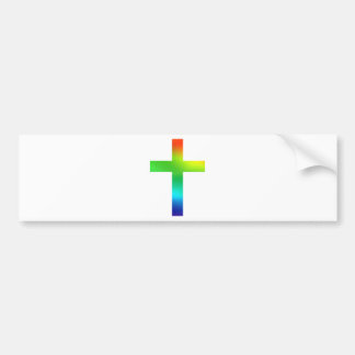 Regenboogkruis Bumpersticker
