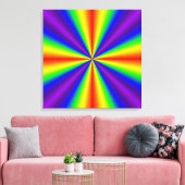 Regenboogkruis Canvas Afdruk (Insitu (Woonkamer))