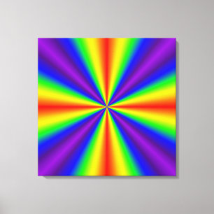Regenboogkruis Canvas Afdruk