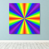 Regenboogkruis Canvas Afdruk (Insitu (Houten vloer))