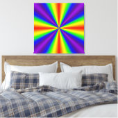 Regenboogkruis Canvas Afdruk (Insitu (Slaapkamer))