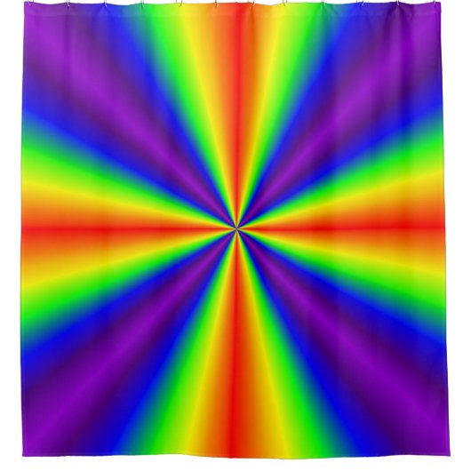 Regenboogkruis Douchegordijn (Voorkant)