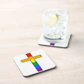 Regenboogkruis Drankjes Onderzetter (Rechterzijde)