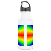 Regenboogkruis glazen tumbler waterfles (Achterkant)