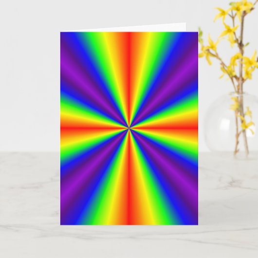 Regenboogkruis Kaart (Gele Bloem)