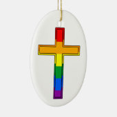 Regenboogkruis Keramisch Ornament (Rechts)