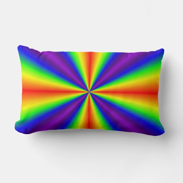 Regenboogkruis Kussen (Voorkant)