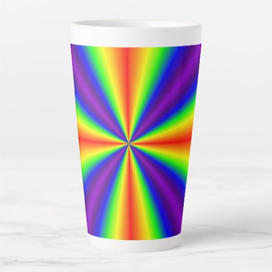 Regenboogkruis Latte Mok (Voorkant)