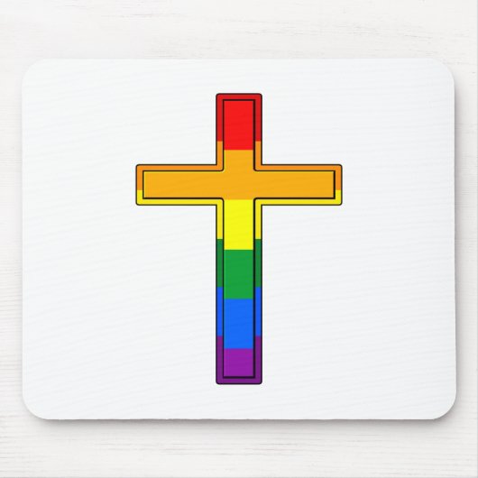 Regenboogkruis Muismat (Voorkant)