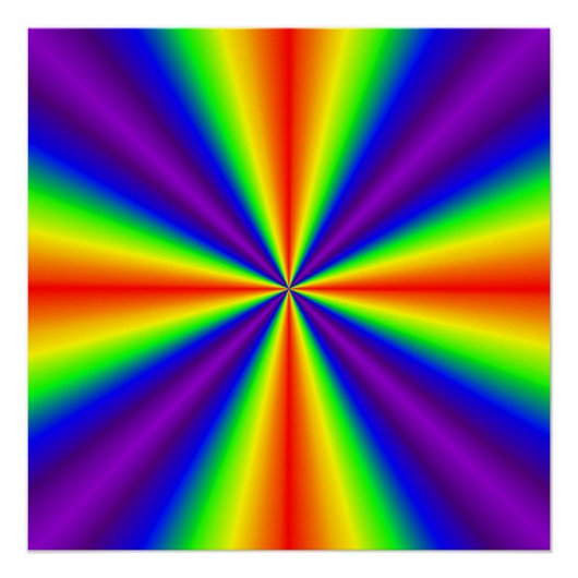 Regenboogkruis Perfect Poster (Voorkant)