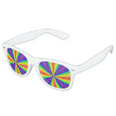 Regenboogkruis Retro Zonnebril (Gekanteld)