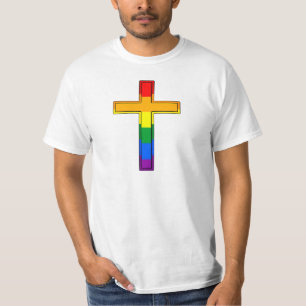 Regenboogkruis T-shirt