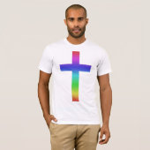 Regenboogkruis T-shirt (Voorkant volledig)
